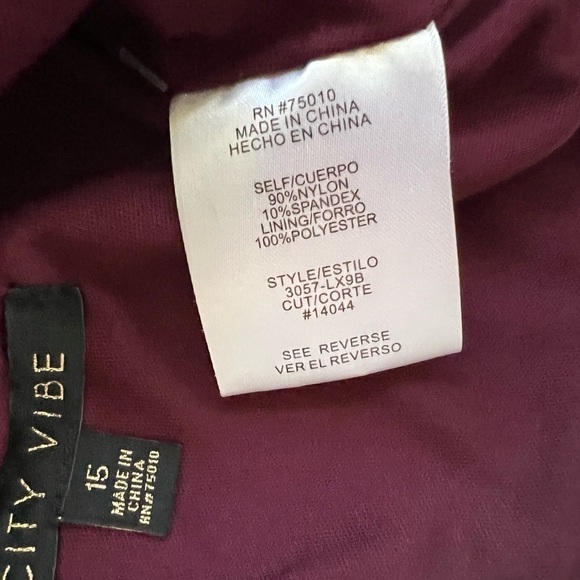 City Vibe Mock Neck Lace-Up Back Lace Top
with Floral Skirt Two-Piece Dress NWT - Picture 9 of 15